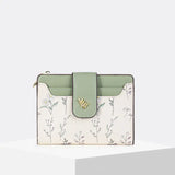 🌼 Wildflower Card Wallet – Sweet Briar Edition-Green