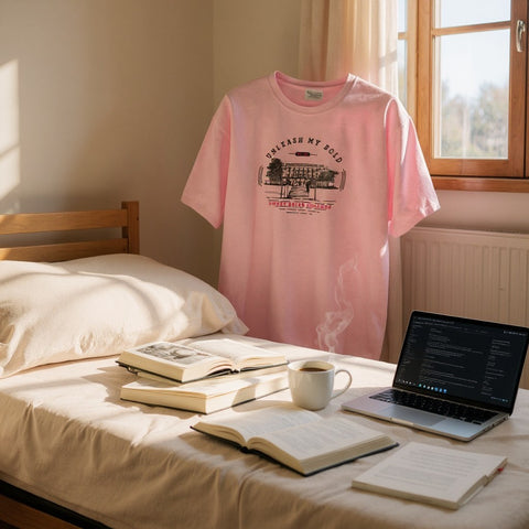 Limited Edition- Comfort Wash Short Sleeve Tee − Cotton Candy