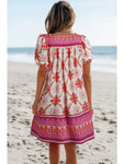 🌺 Boho Breeze Mini Dress – Bold, Bright & Back to School Ready