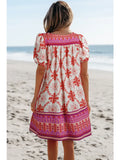🌺 Boho Breeze Mini Dress – Bold, Bright & Back to School Ready