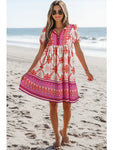 🌺 Boho Breeze Mini Dress – Bold, Bright & Back to School Ready