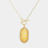 🌸 Sweet Briar Daisy Pendant Necklace – Yellow