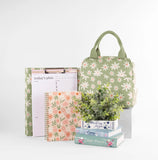 🌼 Lunch Tote – Daisy Floral Green 🌿