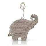 “Diamond Caravan” Silver Elephant Beaded Coin Purse 🐘