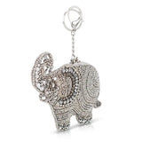 “Diamond Caravan” Silver Elephant Beaded Coin Purse 🐘