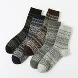 🧦 Ethnic Wool-Blend Socks – Nordic Diamond 2 Pack