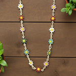 🌼✨ Field of Flowers Multi Daisy Chain Necklace