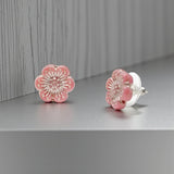 🌸 Wild Rose Flower Stud Earrings – Sweet Briar Inspired 🌸