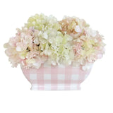 🌸 Pink Gingham Planter – Sweeten Up Your Space