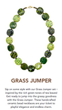 🍃 Grass Jumper Necklace SIZE 18"