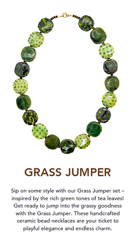 🍃 Grass Jumper Necklace SIZE 18"