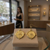 ✨ Gold Equestrian Earrings