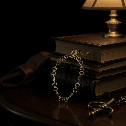 🌿 Gold Horse Bit Necklace