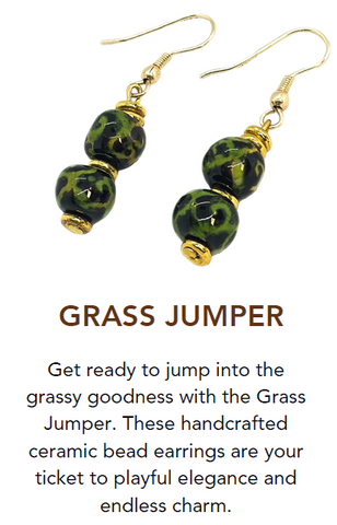 🌿 Grass Jumper Earrings