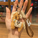 Handmade Linen Pony Bag Charm — Mustard Yellow🐴