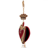 Mary Frances “High Court” Coin Purse with Red Heart ❤️