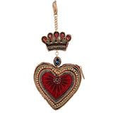 Mary Frances “High Court” Coin Purse with Red Heart ❤️