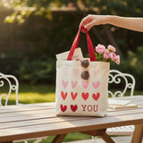 ❤️ I Love You Petite Gift Tote – White/Red/Pink ❤️