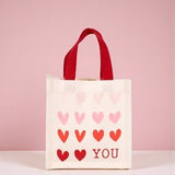 ❤️ I Love You Petite Gift Tote – White/Red/Pink ❤️