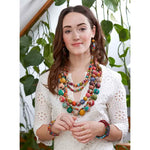 🌺 Kantha Isla Necklace – Bold, Bright & Unapologetically You