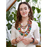 🌺 Kantha Isla Necklace – Bold, Bright & Unapologetically You