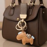 🐎 Bag Charm/Key Bob Horse – Cognac ✨