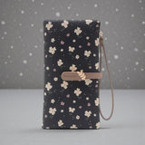 Fresh Floral Long Wallet 🌸- Black