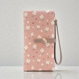 Fresh Floral Long Wallet 🌸- Mauve