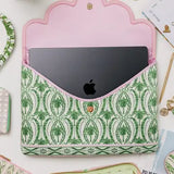 Lilly Pulitzer Laptop Sleeve & Pouch Set — Textured Palm Stripe 🌴