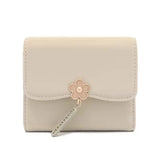 Minimalist Floral Trifold Wallet — Sage Green 🌼