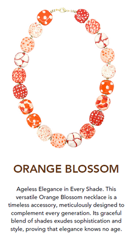 🔥 Orange Blossom Necklace SIZE 22"