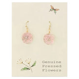 🌿 Pink Baby’s Breath Dried Flower Earrings