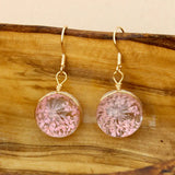 🌿 Pink Baby’s Breath Dried Flower Earrings