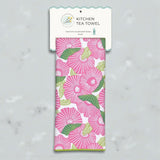 🌸 Poppy Papaver Eco Kitchen Tea Towel 🌸