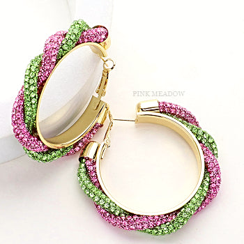 Earring - Pavé Crystal Hoop