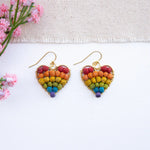 🌈 Rainbow Heart Milieu Earrings – Boldly Colorful, Beautifully You