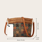 ✨ Retro Print Ethnic Shoulder Bag-Green