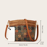 ✨ Retro Print Ethnic Shoulder Bag-Green