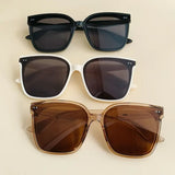 🤎 Retro Sunscreen Big Frame Thin Sunglasses – Brown