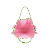 Lilly Pulitzer Ruffle Tote — Textured Palm Stripe 🌴