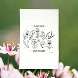 🌼 Save the Bees Dish Towel – Bee the Change! 🐝