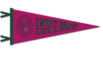 Sweet Briar College Pennant-Pink & Green 12 x 30