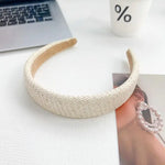✨ Simple & Elegant Retro Braided Headband – Beige