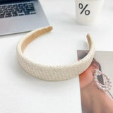 ✨ Simple & Elegant Retro Braided Headband – Beige