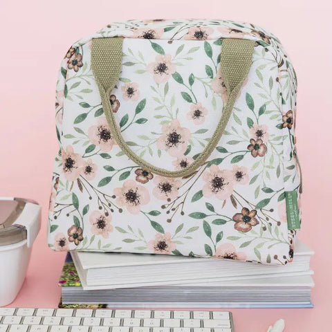 🌸 Small Lunch Tote – Woodland Floral 🌿