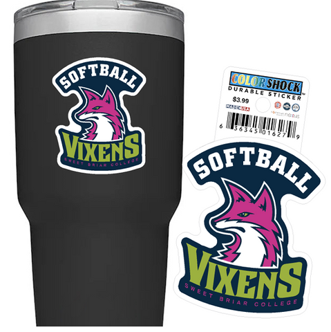 Sweet Briar College Softball Vixens Sticker