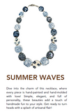 🌊 Summer Waves Necklace SIZE 18"