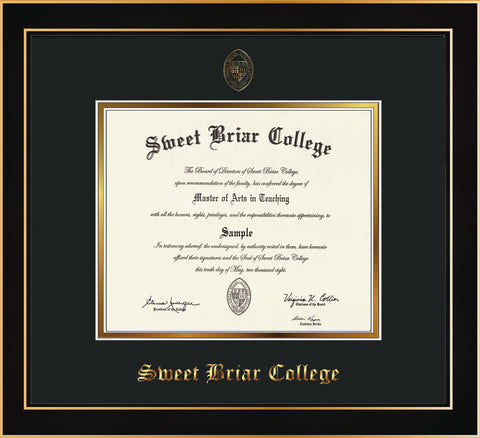 Diploma Frame - Honors Black Satin - 2015 or earlier
