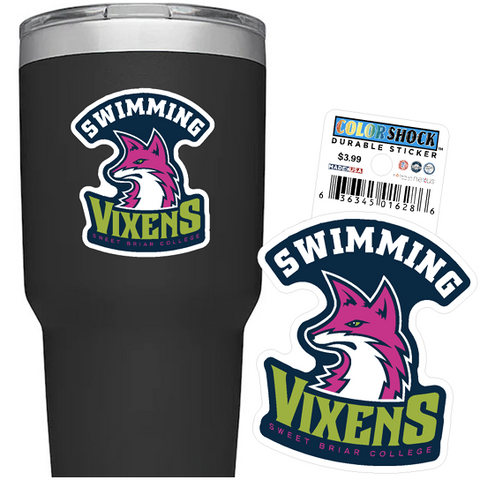 Sweet Briar College Swimming Vixens Sticker
