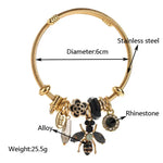 ✨Bee Charm Bracelet-Black